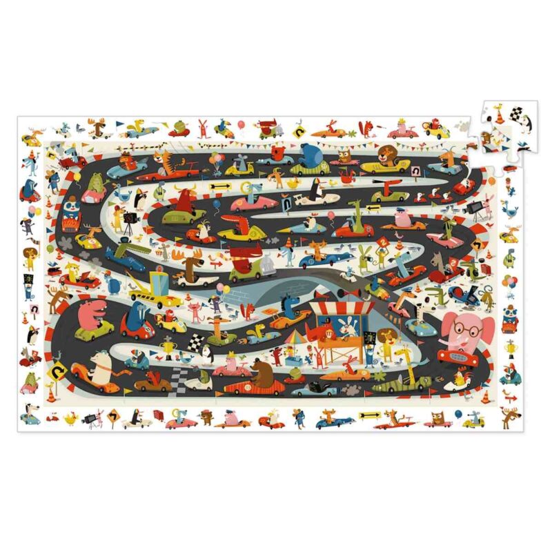 Puzzle "Wimmelbild" mit 54 Teilen - Auto Ralley – Bild 2