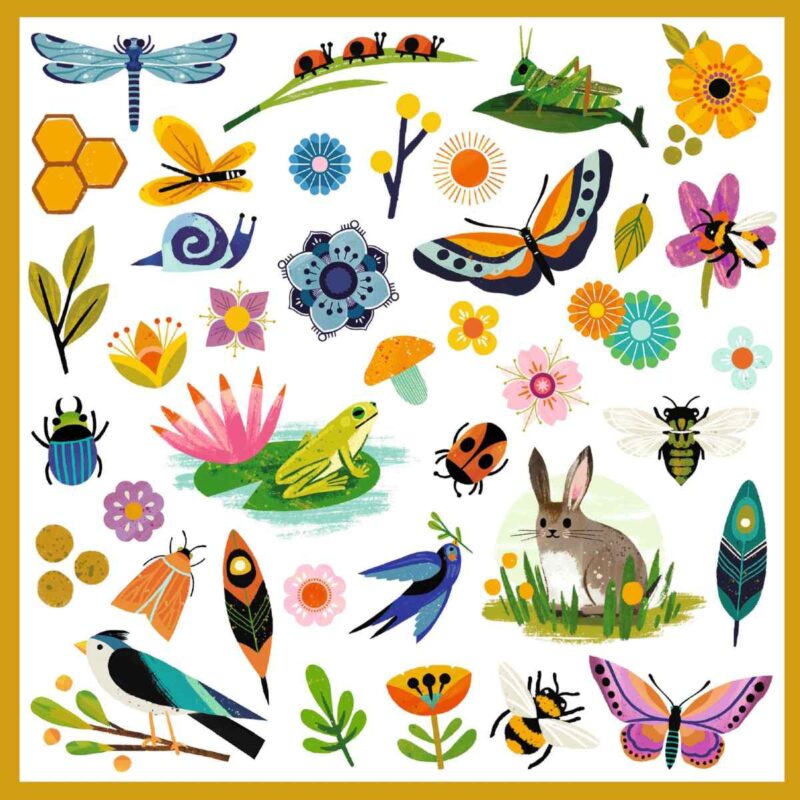 Set mit 160 Aufklebern "Sticker" - Garten – Bild 3