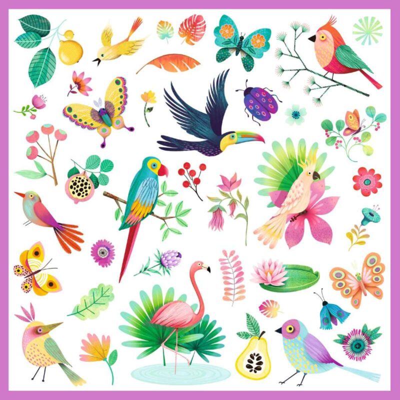 Set mit 160 Aufklebern "Sticker" - Paradies – Bild 2