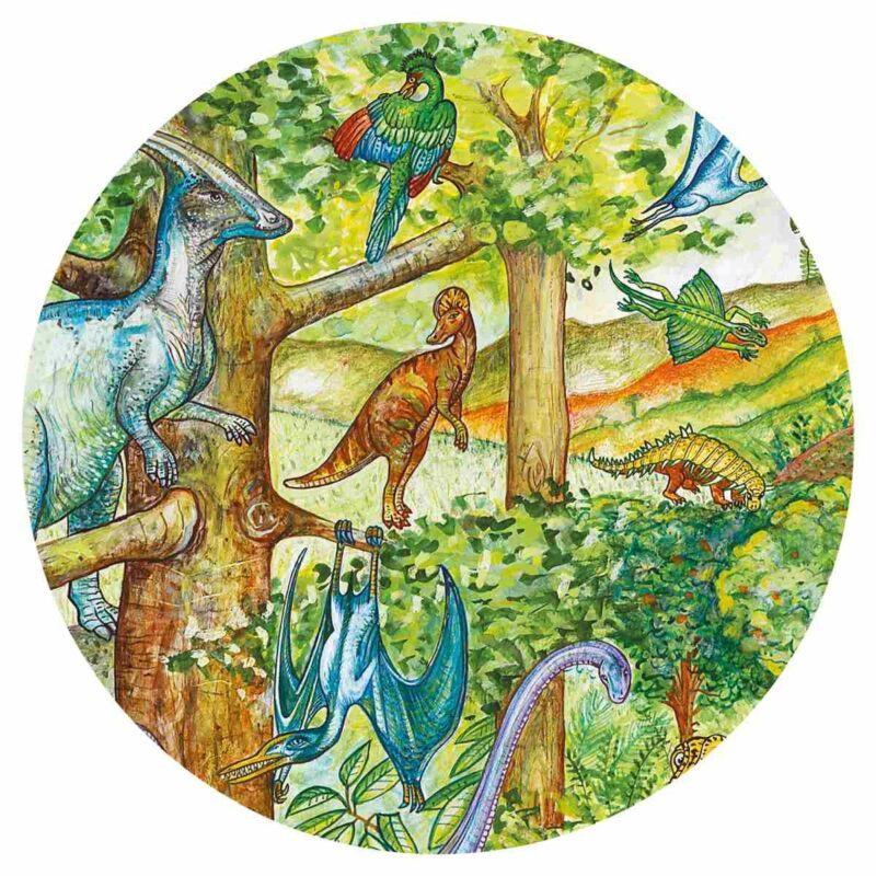 Puzzle "Wimmelbild" mit 100 Teilen - Dinosaurier – Bild 4