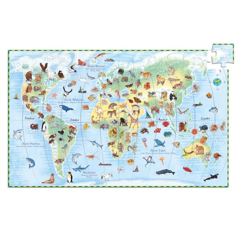Puzzle "Wimmelbild" mit 100 Teilen - Tiere der Erde – Bild 2