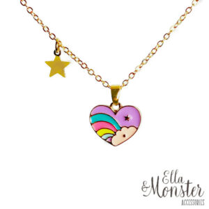 Ella & Monster - Kette Rainbow Heart