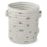 Liewood - Ally quilted basket (Vehicles/dove blue mix) Liewood - Ally quilted basket (Vehicles/dove blue mix)