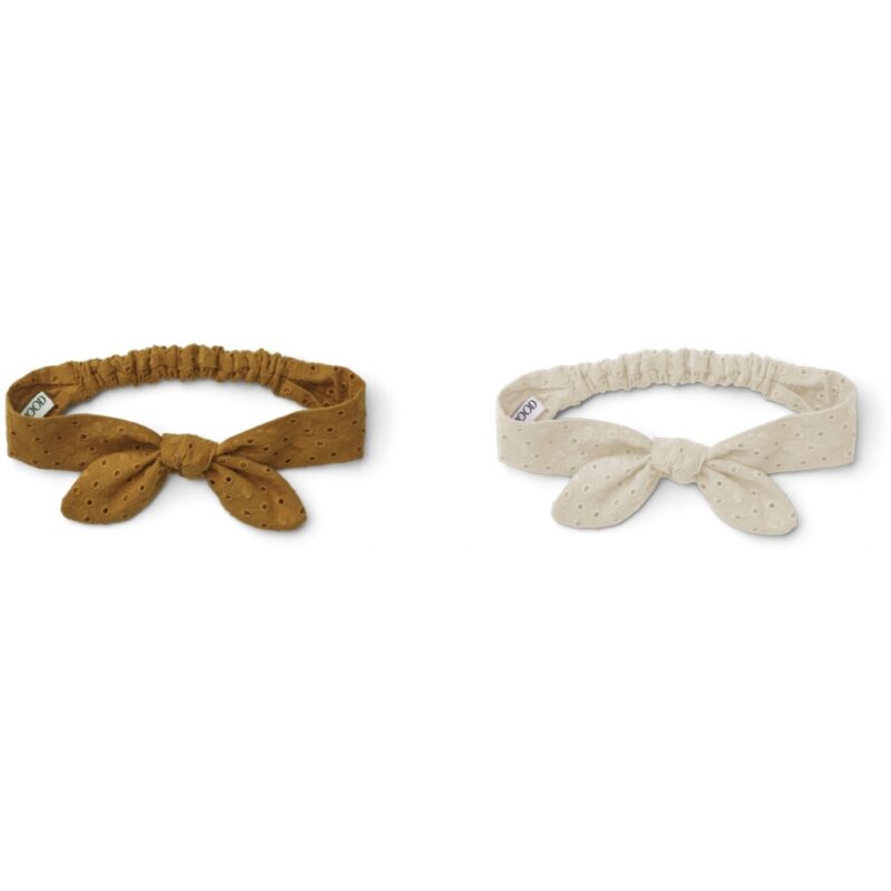 Haarband "Henny Anglaise Headband" 2er Set – Golden Caramel / Sandy Mix 3-5 Jahre – Bild 3