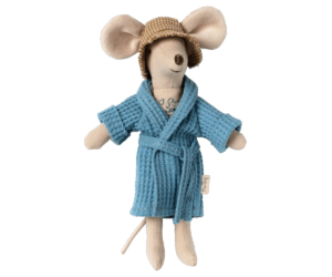 Maileg - Bathrobe - Dusty blue