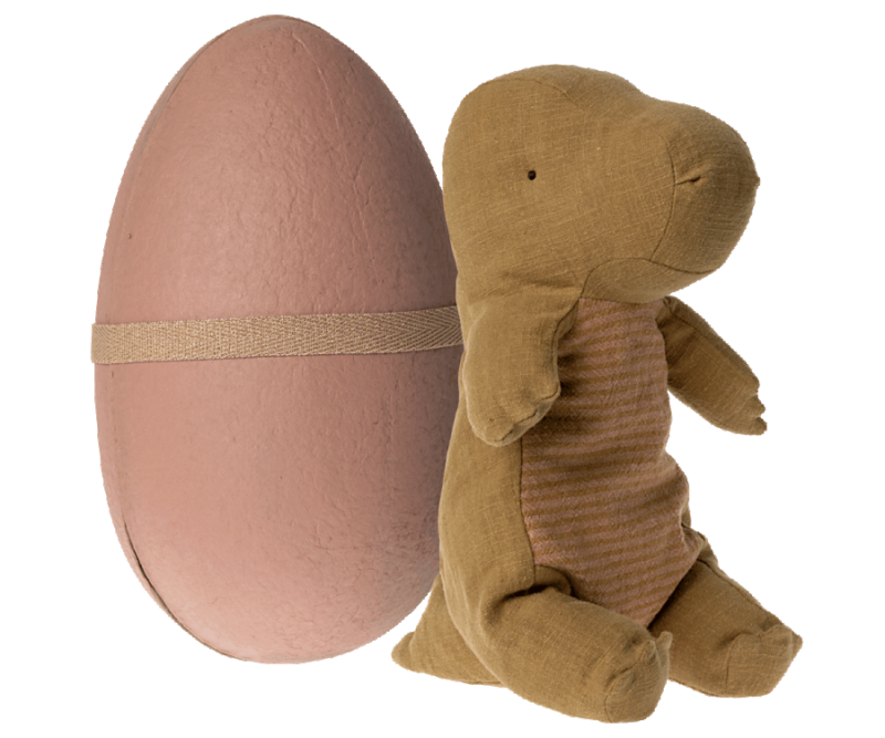 Maileg - Gantosaurus in egg Medium - Dark ocher
