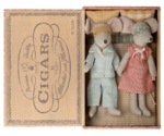 Maileg - Mum and dad mice in cigarbox 2.0 Maileg - Mum and dad mice in cigarbox 2.0