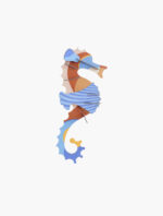 Studio ROOF - blue ringlet seahorse