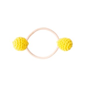 Haargummi "Häkelball" – Lemon