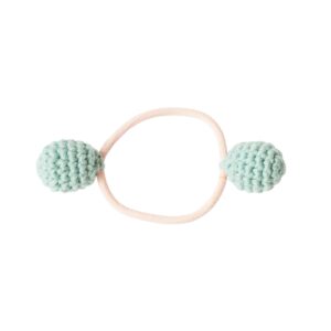 Haargummi "Häkelball" – Mint