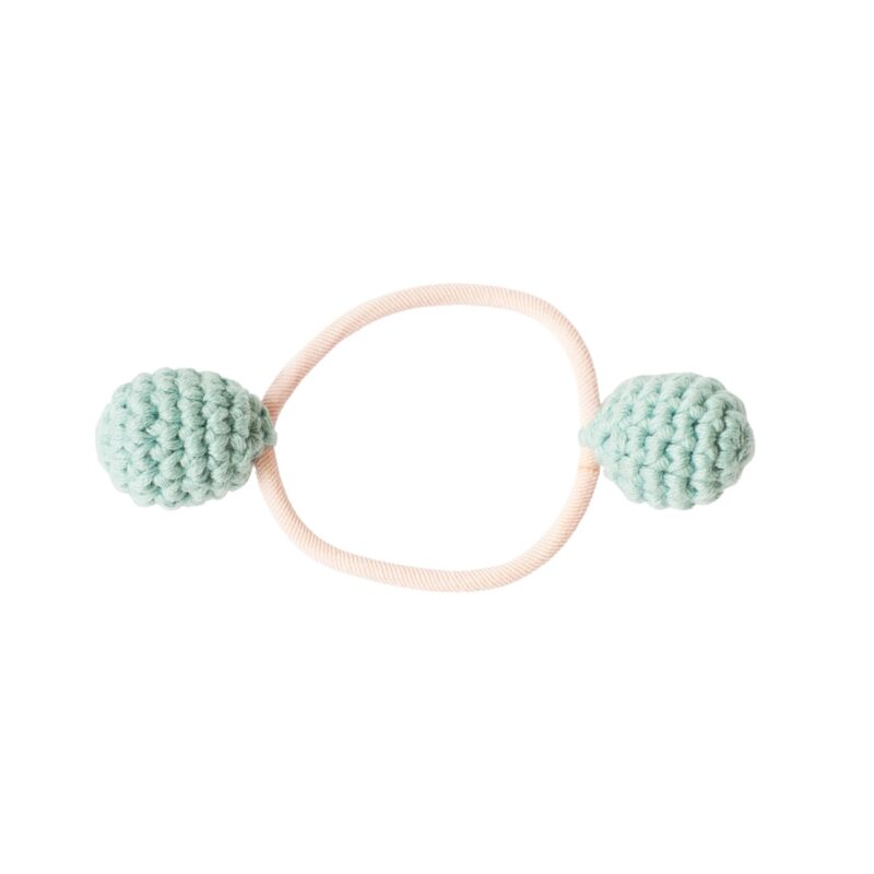 Haargummi "Häkelball" – Mint