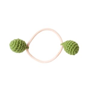Haargummi "Häkelball" – Grün