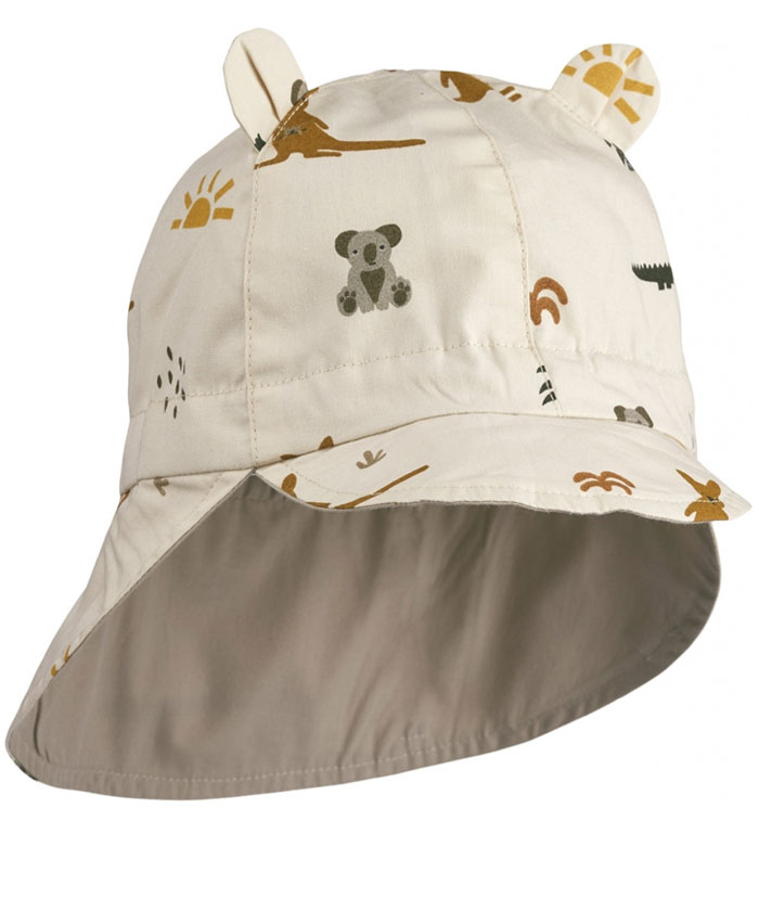 Wende Sonnenhut Gorm Reversible Sun Hat Aussie Sea Shell Mix 9 12 Monate