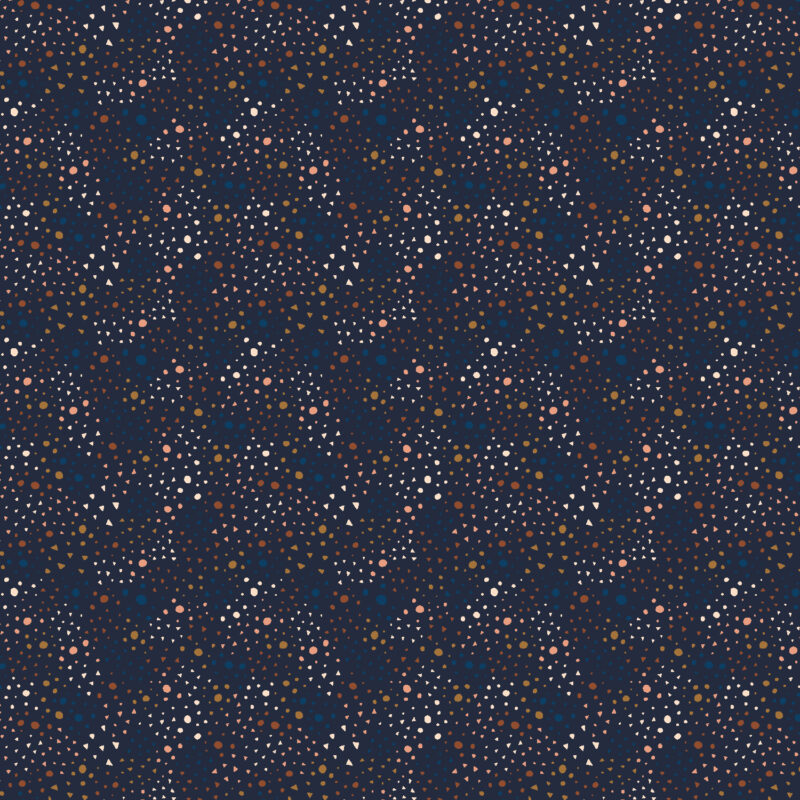 Cotton&Steel Fabrics - Grounded - Sweet Sky - Blueberry Compote