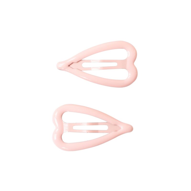 Global Affairs - Haarclips Herz pastell (peach)