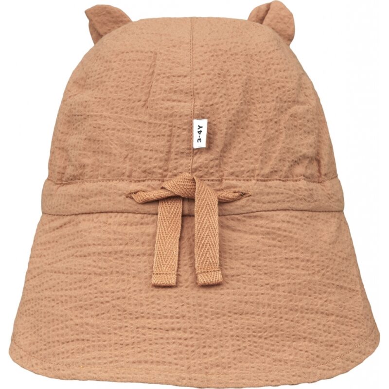 Wende-Sonnenhut "Gorm Reversible Seersucker Sun Hat" - Tuscany Rose Sandy 3-6 Monate – Bild 2