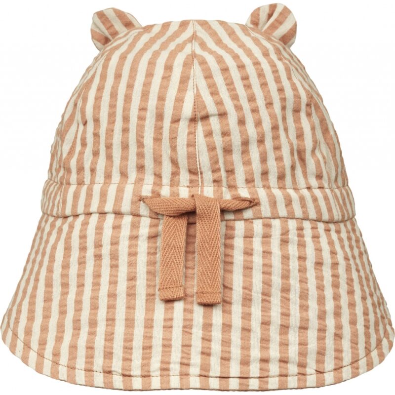 Wende-Sonnenhut "Gorm Reversible Seersucker Sun Hat" - Tuscany Rose Sandy 3-6 Monate – Bild 3