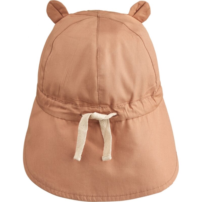 Wende-Sonnenhut "Gorm Reversible Sun Hat" - Sunset / Apple Blossom Mix 3-6 Monate – Bild 3