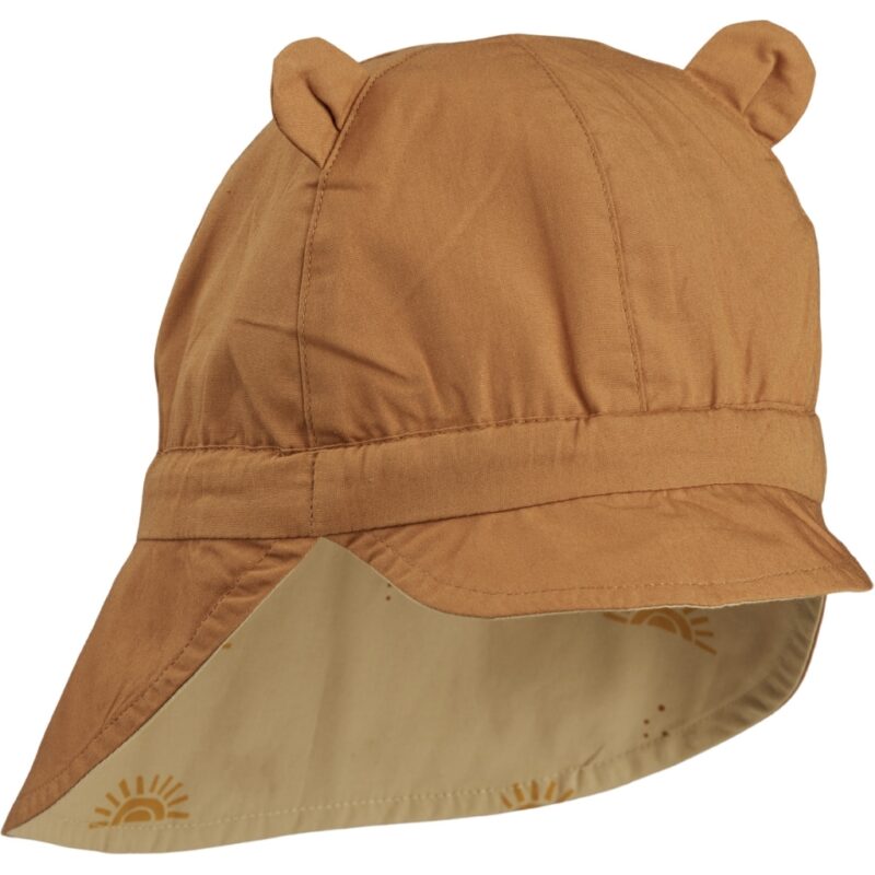 Wende-Sonnenhut "Gorm Reversible Sun Hat" - Sunset / Safari Mix 3-6 Monate – Bild 3