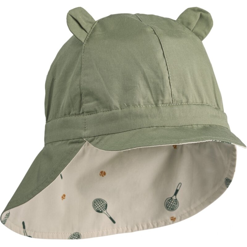 Wende-Sonnenhut "Gorm Reversible Sun Hat" - Tennis / Sandy Mix 6-9 Monate – Bild 2