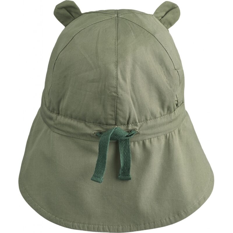 Wende-Sonnenhut "Gorm Reversible Sun Hat" - Tennis / Sandy Mix 6-9 Monate – Bild 4