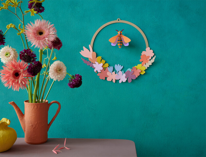 Bastel-Set "Paper Pop Outs" – Meadow Wreath – Bild 3