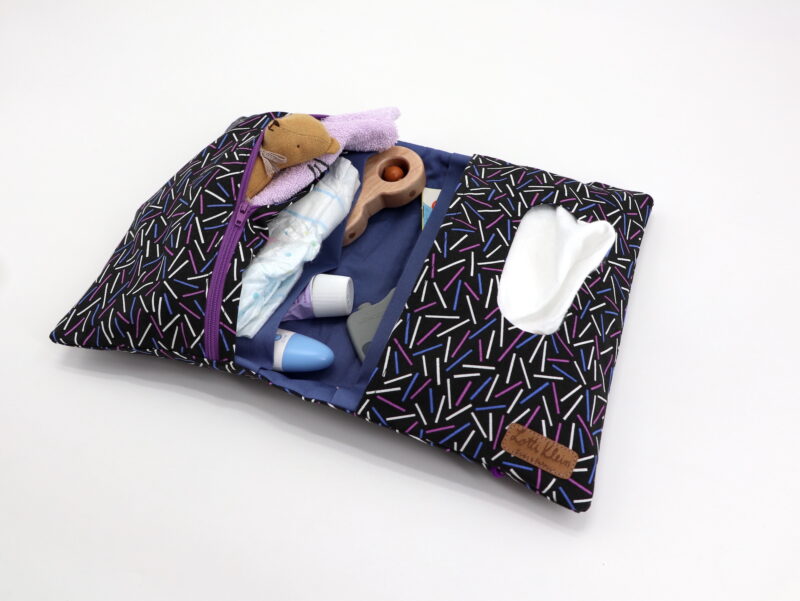 Windeltasche mit Namen "Sprinkles - Carbon" – Bild 3