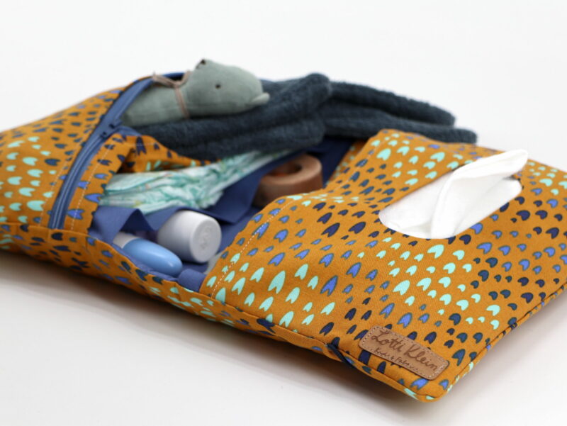 Windeltasche mit Namen "	Pop! - Summer of Love - Sunflower" – Bild 2