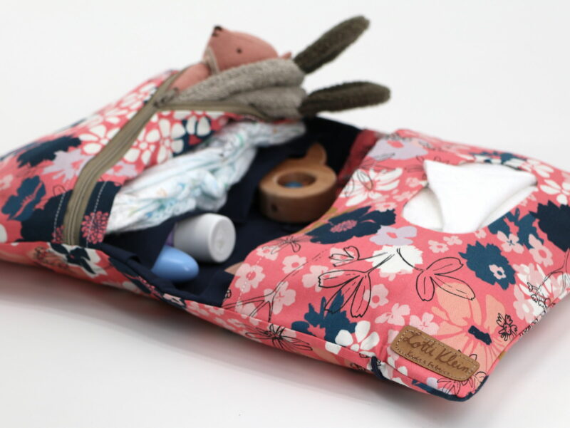 Windeltasche mit Namen "	Frolic - Peach" – Bild 2