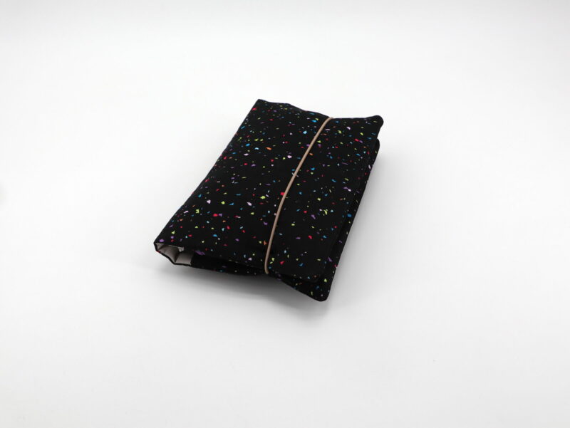 Windeltasche mit Namen "Confetti Multi On Black"