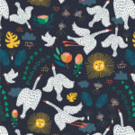 Art Gallery Fabrics - FLIGHT PATH - Jubilee Midnight