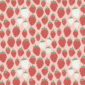 Cotton&Steel - Under the Apple Tree - Queen of Berries - Summer Red