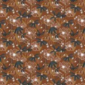 Cotton&Steel - Wallflower - Blooms - Umber