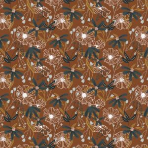 Cotton&Steel - Wallflower - Blooms - Umber