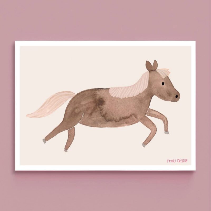 Frau Ottilie - Print A4 *Pferd im Galopp*