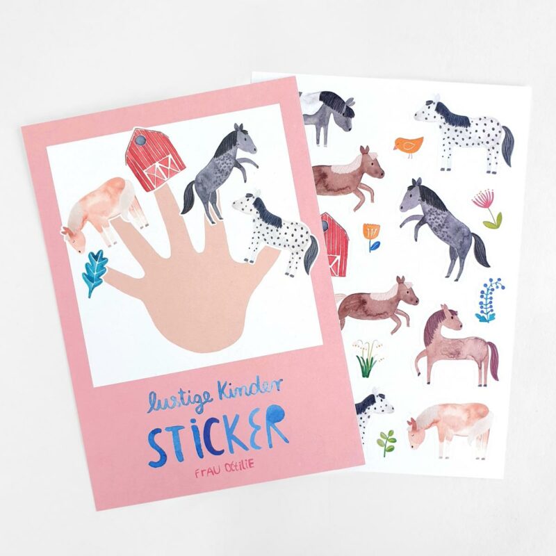 Frau Ottilie - Stickerbogen (Pferde & Ponies)