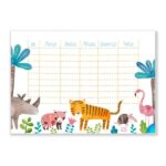 Frau Ottilie - Stundenplan *Wilde Tiere*