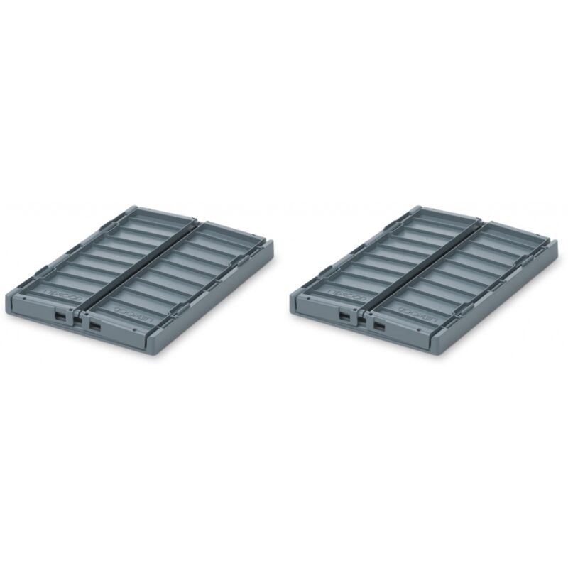 Aufbewahrungskiste "Weston Storage Box S"  2er Set – Whale Blue – Bild 2