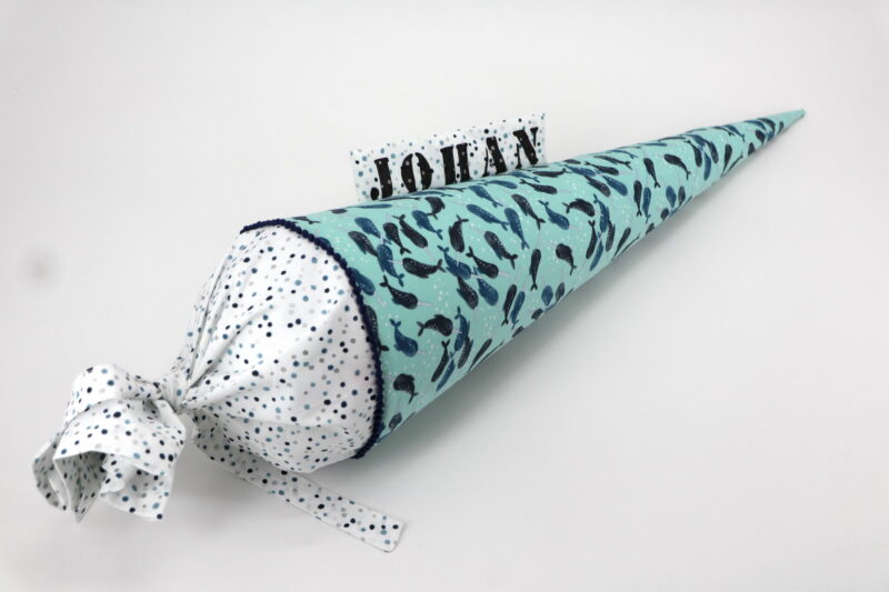 Schultüte "Cosmic Sea - Unicorn of the Sea" mit Namen – Bild 4