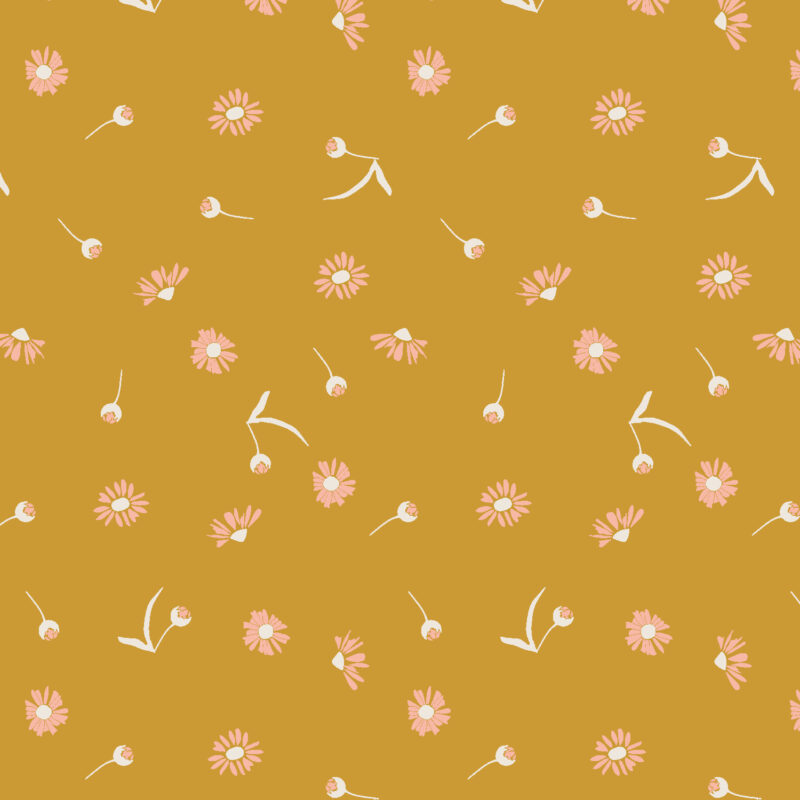 Cotton&Steel Fabrics - Canyon Springs - Chamomile - Mustard