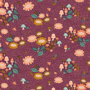 Cotton&Steel Fabrics - Clara Jane - Fiona Floral - Night Flower