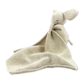 Kuscheltuch mit großem Elefanten, natur