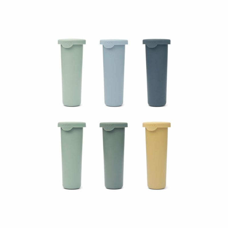 Eisformen aus Edelstahl "Gianni Ice Mould" 6er Set – Blue Multi Mix
