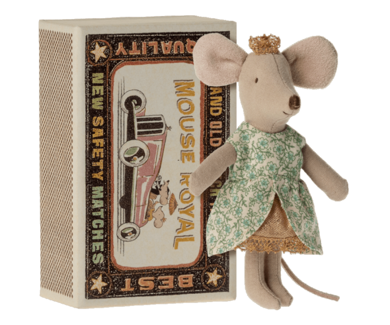 Maileg - Princess mouse - Little sister in matchbox