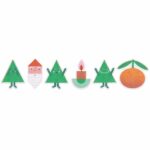 Rico Design Washi Sticker Weihnachtsfiguren 200 Stück