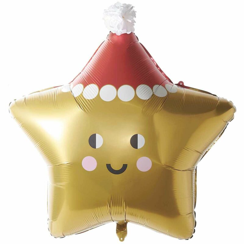 YEY! Let's Party Folienballon Weihnachtsstern
