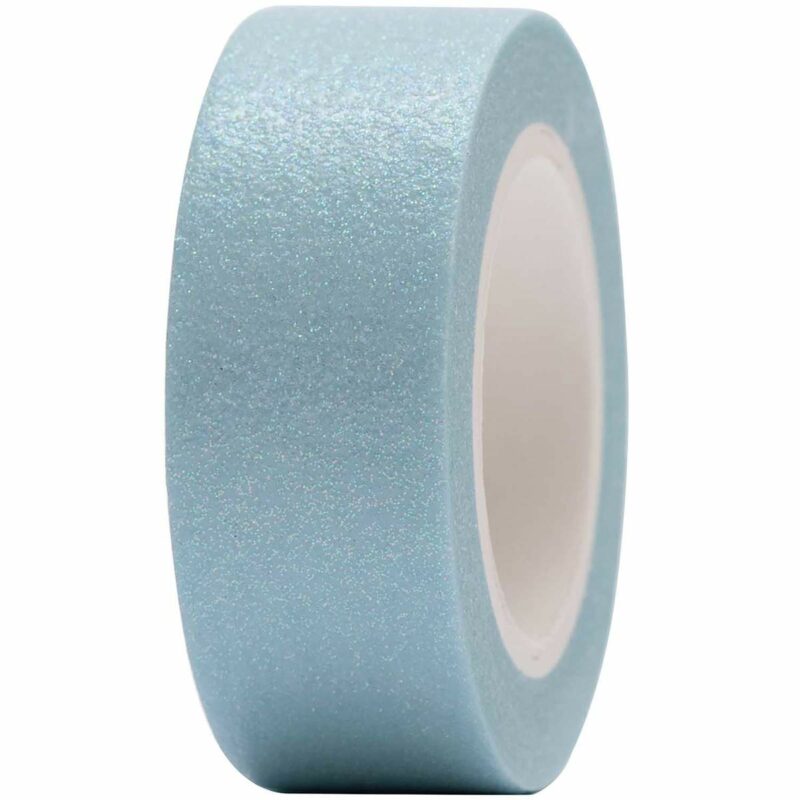 Paper Poetry Tape set Glitter pastell 15mm 5m - Blau