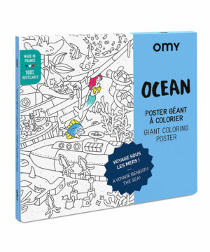OMY - Giant Coloring Poster - OCEAN
