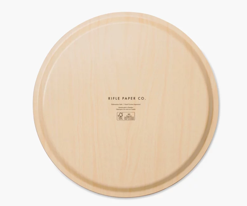 Holiday Round Serving Tray