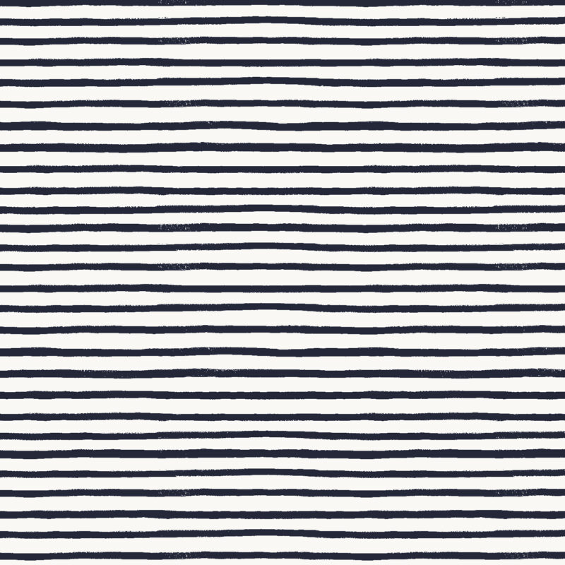 Cotton&Steel Fabrics - Holiday Classics - Festive Stripe - Navy